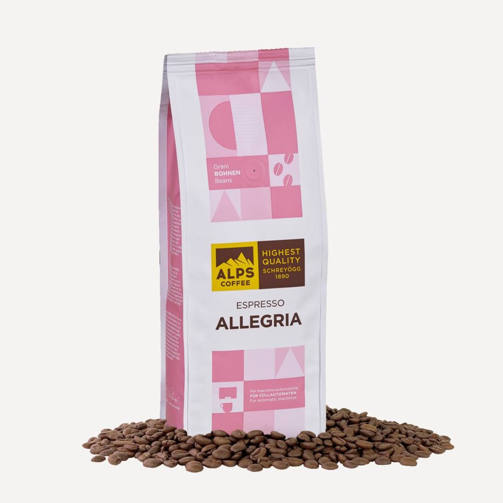 Alpscoffee Kaffee Espresso Allegria Bohnen 500g