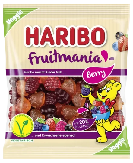 Haribo Fruitmania Berry (Vegan) 175g