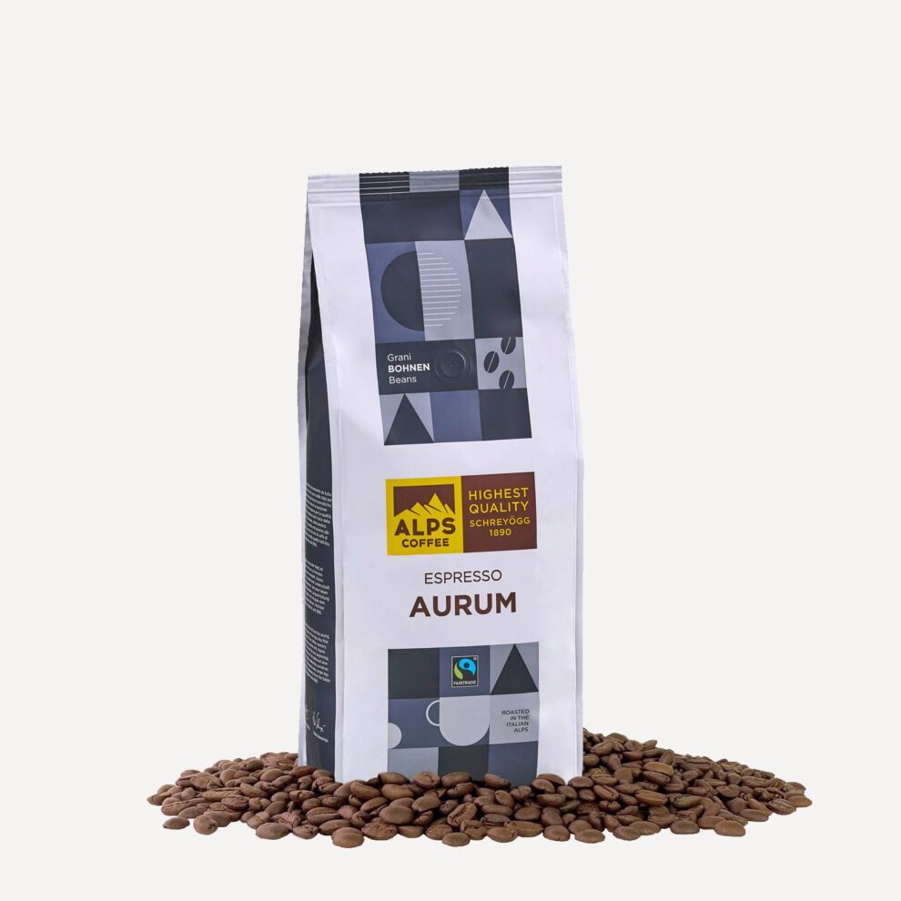 Alpscoffee Kaffee Espresso Aurum Bohnen 1Kg