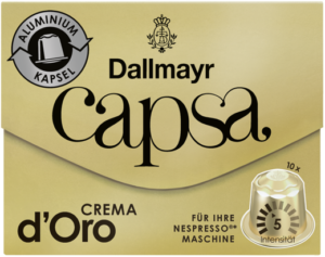 Dallmayr Kaffee Capsa Crema d´Oro Kapseln 10 Stück 56g