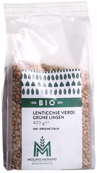 Meraner Mühle Bio Grüne Linsen 400g