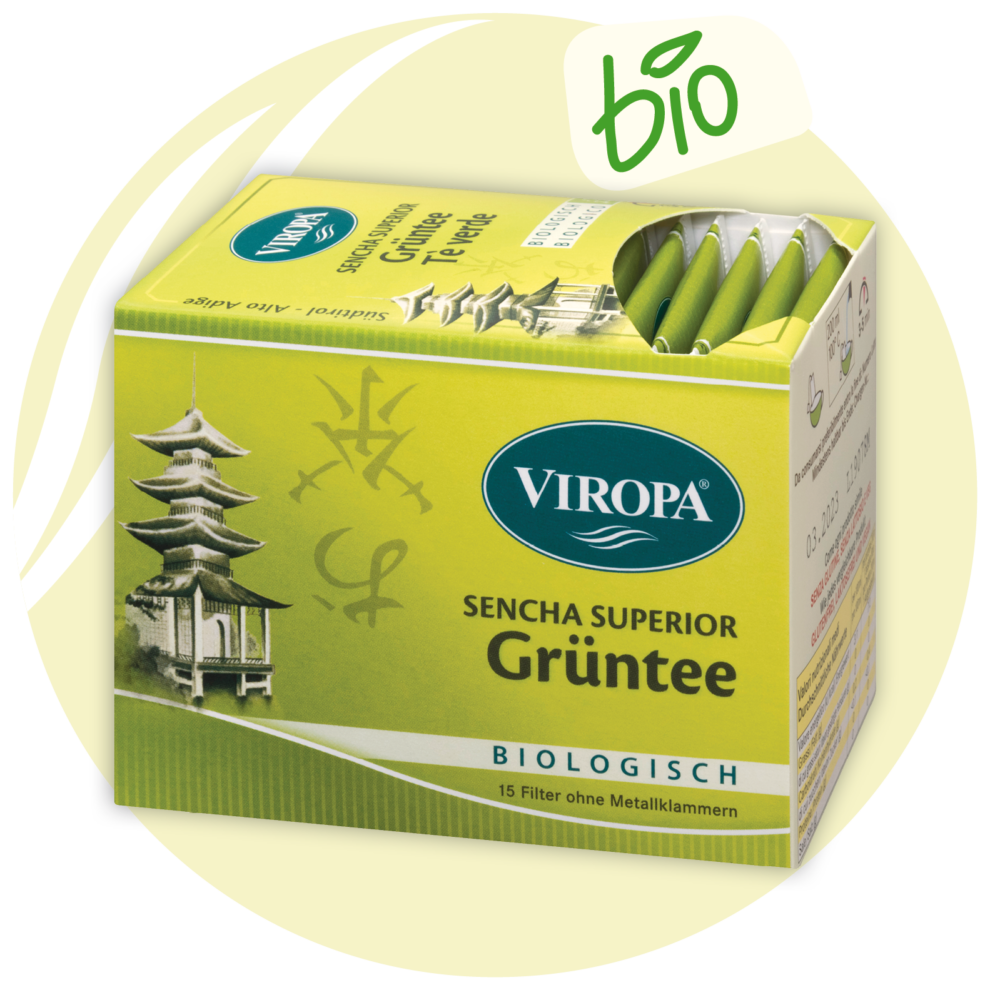 Viropa Bio-Kräutertee Grüner Tee 15 Beutel 22,5g