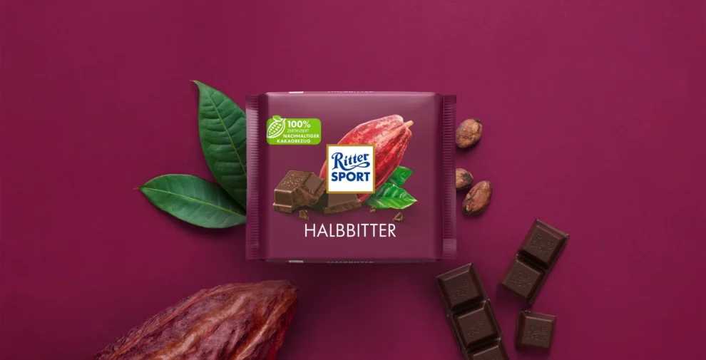 Rittersport Halbbitter 50% 100g