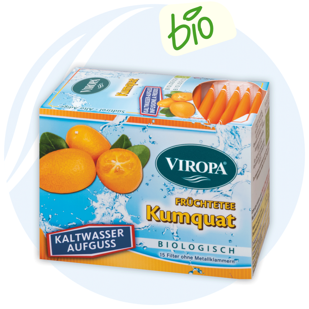 Viropa Bio-Kaltwasser Aufguss Kumquat 15 Beutel 40,5