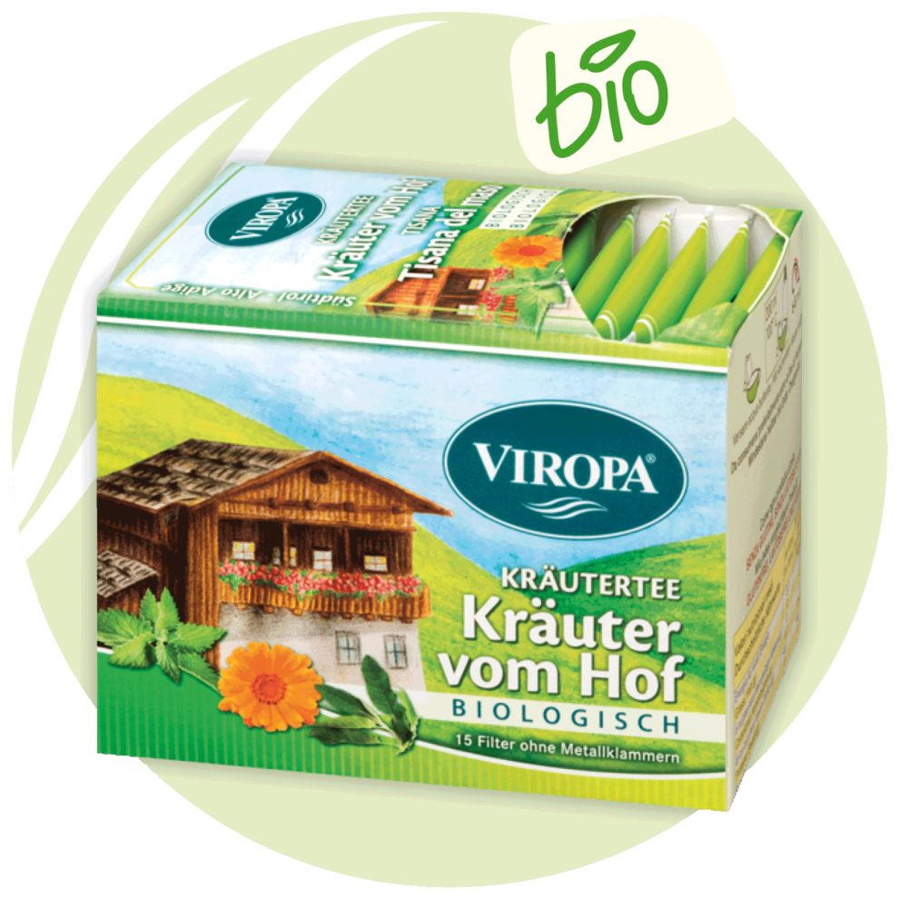 Viropa Bio-Kräutertee Kräuter vom Hof 15 Beutel 15g
