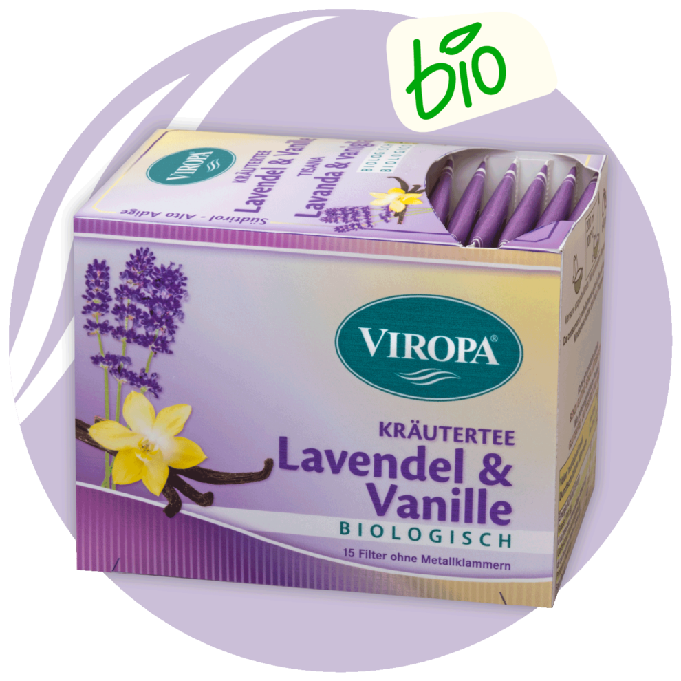 Viropa Bio-Kräutertee Lavendel und Vanille 15 Beutel 25,5g