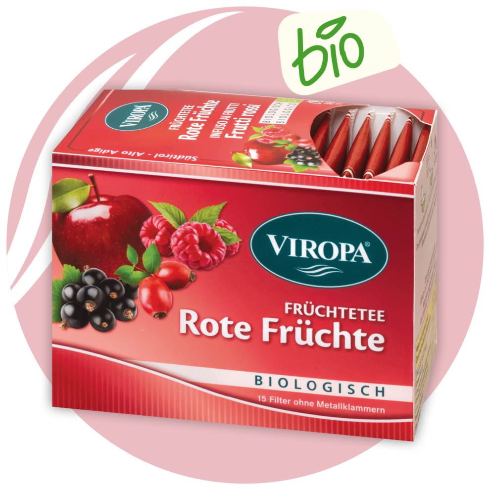 Viropa Bio-Früchtetee Rote Früchte 15 Beutel 40,5g