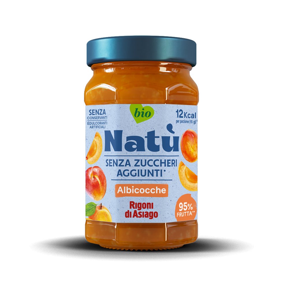 Rigoni Di Asiago Bio-Fruchtaufstrich Natú Aprikose (Ohne Zucker) 240g