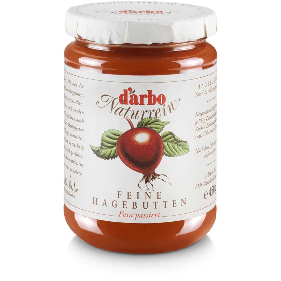 Dárbo Fruchtaufstrich Naturrein Hagebutte 450g