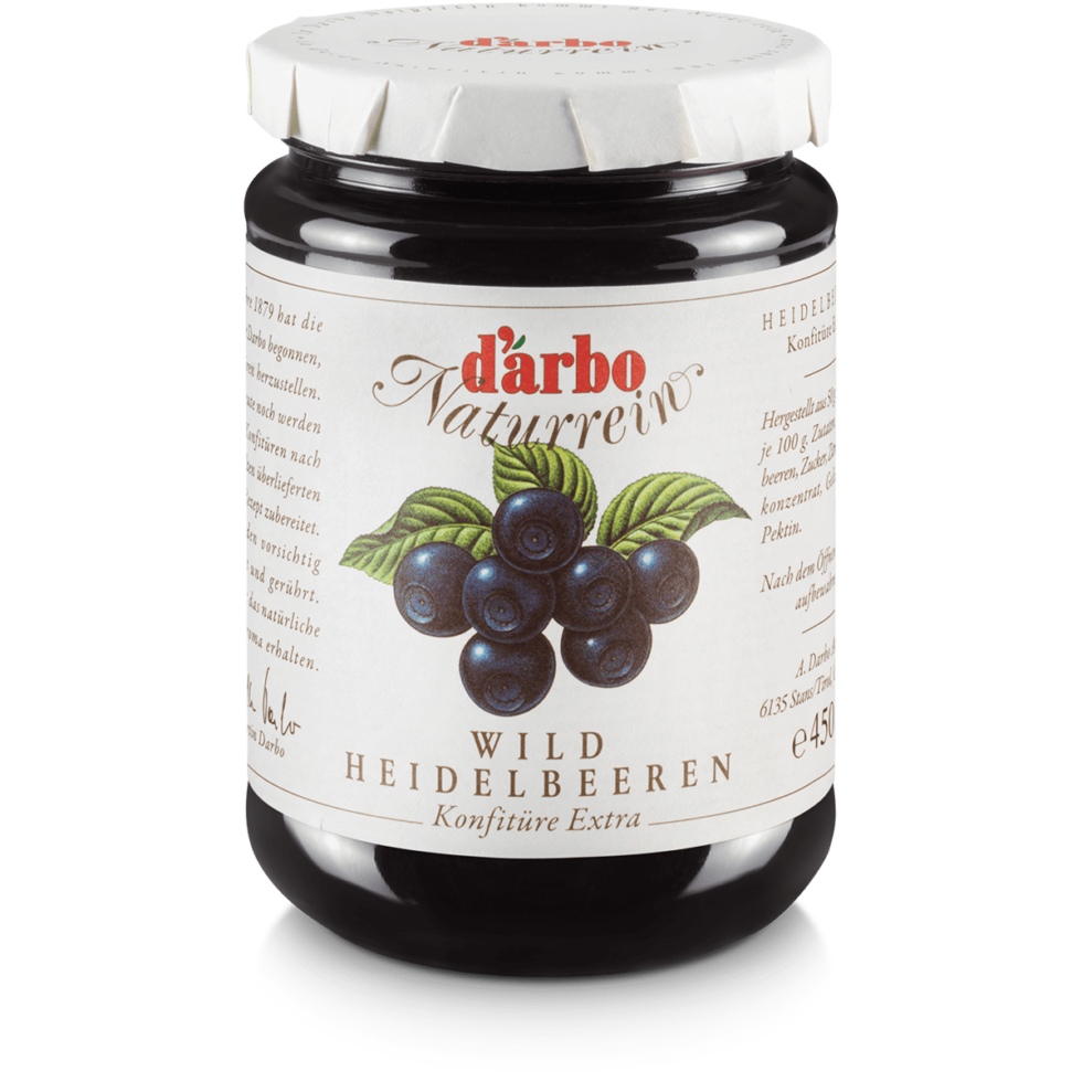 Dárbo Fruchtaufstrich Naturrein Heidelbeere 450g
