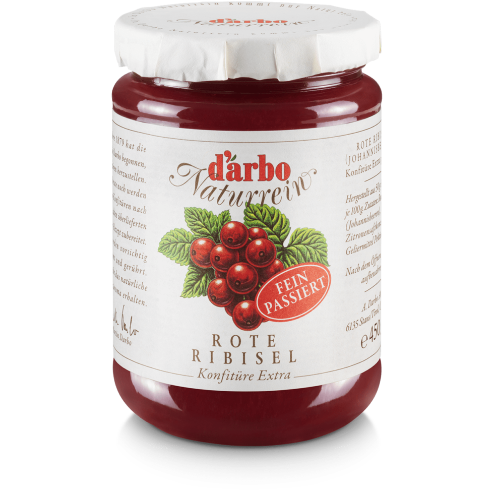 Dárbo Fruchtaufstrich Rote Johannisbeere 450g