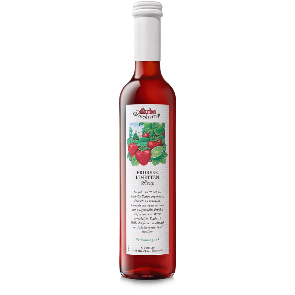 Dárbo Sirup Erdbeere mit Limette 500ml