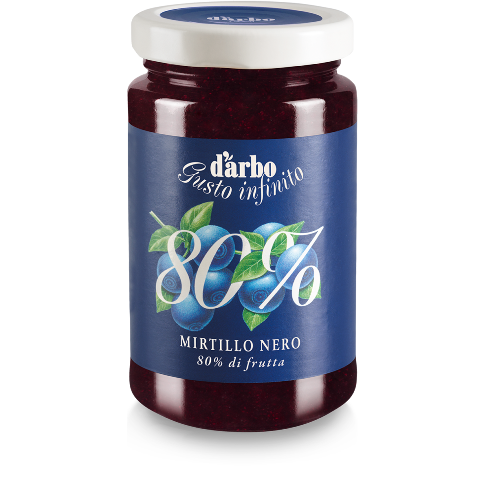 Dárbo Fruchtaufstrich 80% Frucht Heidelbeere 250g