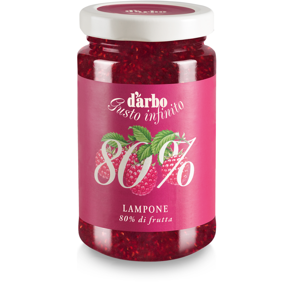 Dárbo Fruchtaufstrich 80% Frucht Himbeere 250g