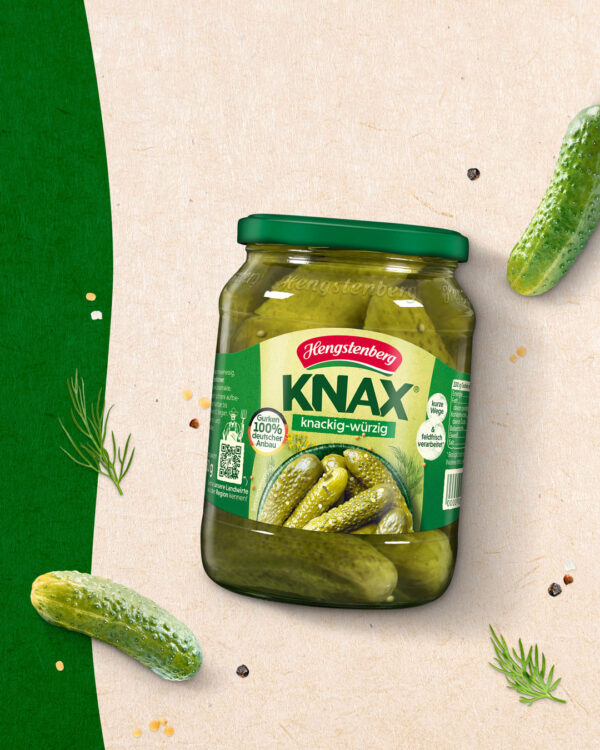 Hengstenberg Knax Gewürzgurken 330g