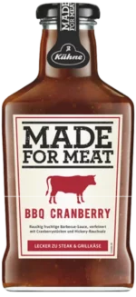 Kühne Made for Meat BBQ Cranberry 375ml