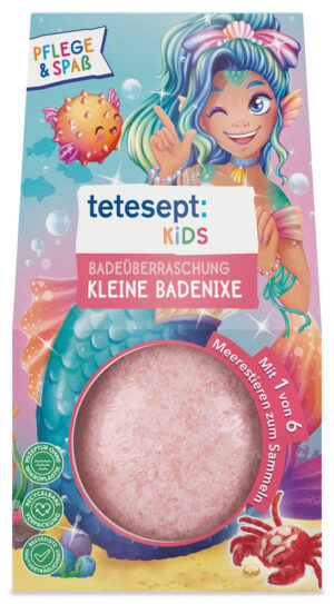 tetesept kids Badeüberraschund Kleine Badenixe 140g
