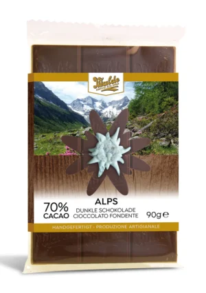 Walde Schokolade 70% Alps dunkle Schokolade 90g