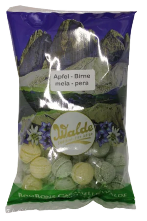 Walde Fruchtbonbons Apfel Birnenkugeln 125g