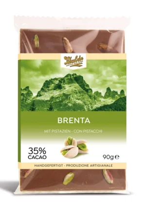 Walde Schokolade 35% Brenta mit Pistazie 90g