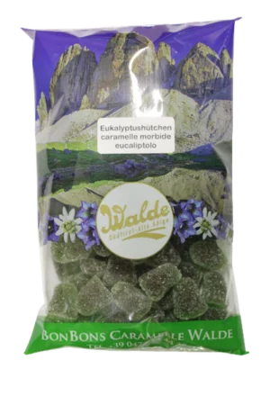 Walde Fruchtbonbons Eukalyptushütchen 125g
