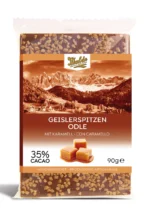 Walde Schokolade 35% Geislerspiten mit Karamell 90g