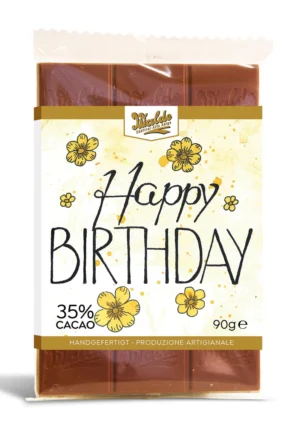 Walde Schokolade 35% Happy Birthday Milchschokolade 90g