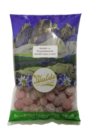 Walde Fruchtbonbons Heidel- und Preiselbeerbonbons 125g