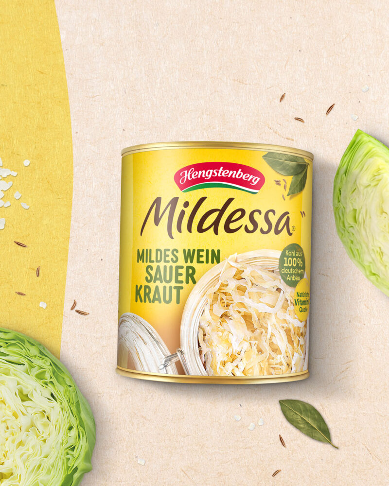 Hengstenberg Mildessa mildes Weinsauerkraut 285g