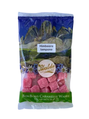 Walde Fruchtbonbons Himbeerwürfel 150g