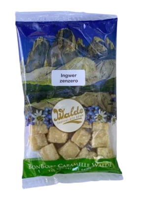 Walde Fruchtbonbons Ingwerwürfel 150g
