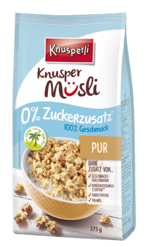 Knusperli Müsli 0% Zucker Pur 375g