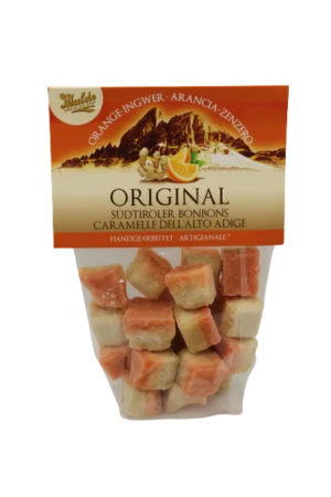 Walde Fruchtbonbons Orangen Ingwerwürfel 150g
