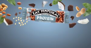 EAT NATURAL Protein Riegel Erdnüsse und extra dunkle Schokolade (Glutenfrei) (3x40g) 120g