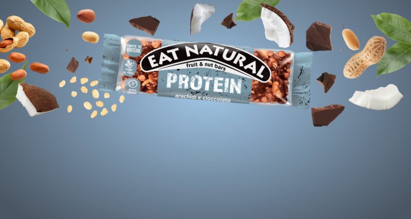 EAT NATURAL Protein Riegel Erdnüsse und extra dunkle Schokolade (Glutenfrei) (3x40g) 120g