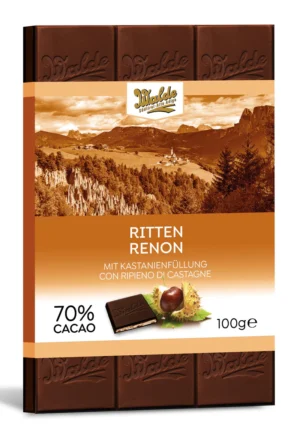 Walde Schokolade 70% Ritten mit Kastanienfüllung 100g
