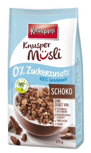 Knusperli Müsli 0% Zucker Schoko 375g