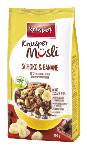 Knusperli Müsli Schoko und Banane 400g