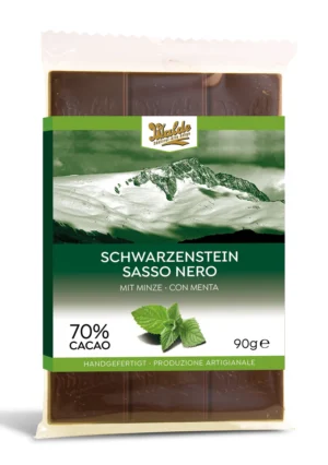 Walde Schokolade 70% Schwarzenstein mit Minze 90g