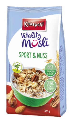Knusperli Müsli Vitality Sport und Nuss 425g