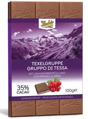 Walde Schokolade 35% Texelgruppe Johannisbeerfüllung 90g