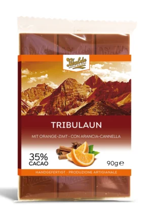 Walde Schokolade 35% Tribulaun mit Orange Zimt 90g