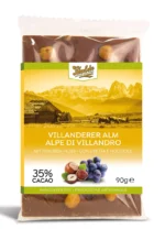 Walde Schokolade 35% Villanderer Alm mit Trauben und Nuss 90g