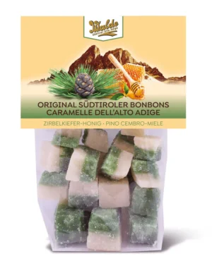 Walde Fruchtbonbons Zirbenkiefer Honigwürfel 150g