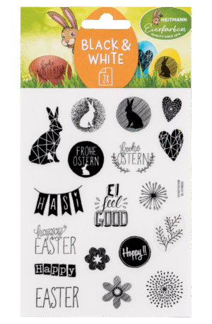 Heitmann Sticker Black and White