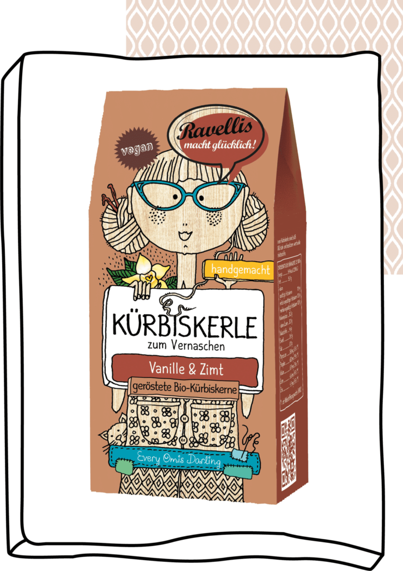 Revellis Kürbiskerne mit Schokomantel Every Omis Darling (Vegan) 80g