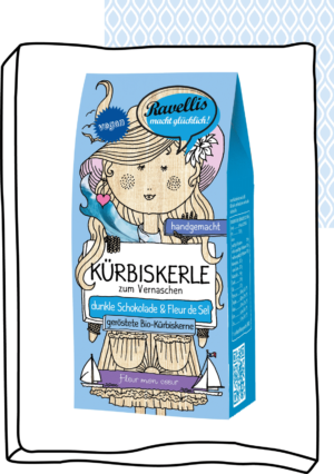 Revellis Kürbiskerne mit Schokomantel Fleur Mon Coeur (Vegan) 80g