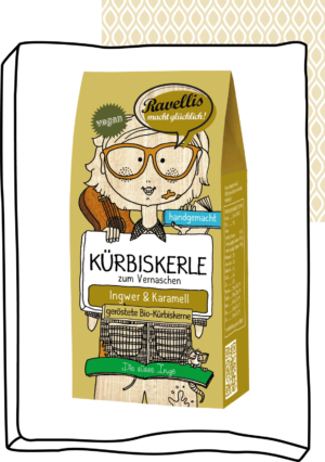 Revellis Kürbiskerne mit Schokomantel Die süße Inge (Vegan) 80g