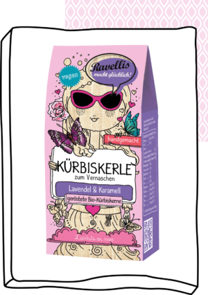 Revellis Kürbiskerne mit Schokomantel Lavinia en Rose 80g