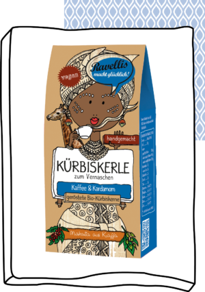Revellis Kürbiskerne mit Schokomantel Mahalia aus Kaffa (Vegan) 80g